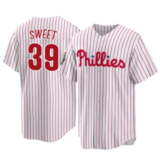 Men's Replica White Devin Sweet Philadelphia Phillies 2022 World Series Home Jersey