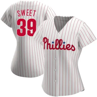 Women's Authentic White Devin Sweet Philadelphia Phillies Home Jersey