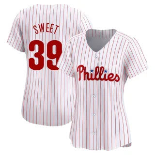 Women's Limited White Devin Sweet Philadelphia Phillies Home Jersey